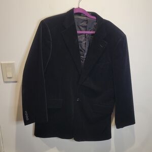 John w Nordstrom size 44r black corduroy blazer sports coat. Small flaw